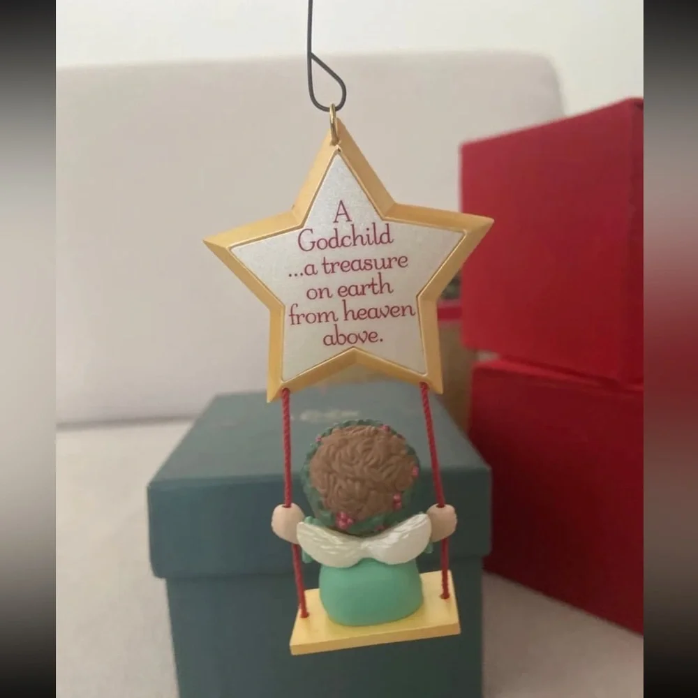 Hallmark Godchild Swinging on a Star 1994 Keepsake Ornament Christmas Holiday